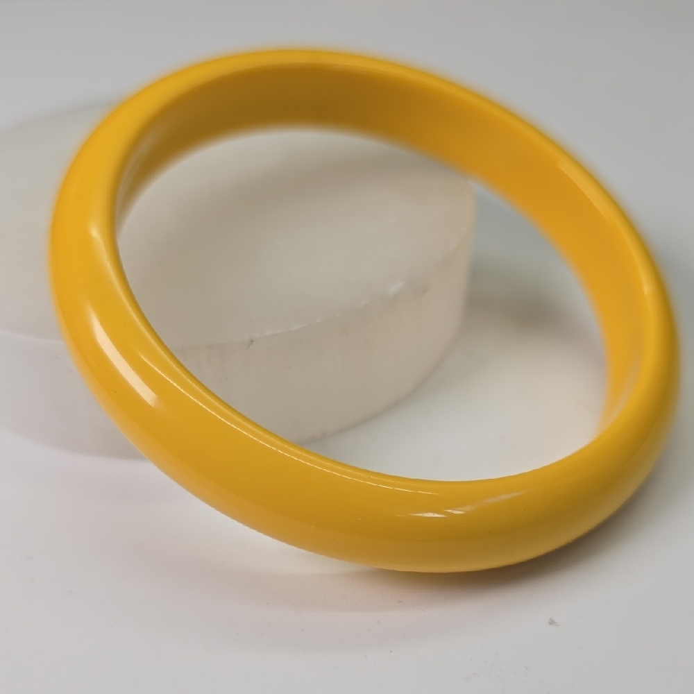 Bright Yellow Bangle Bracelet